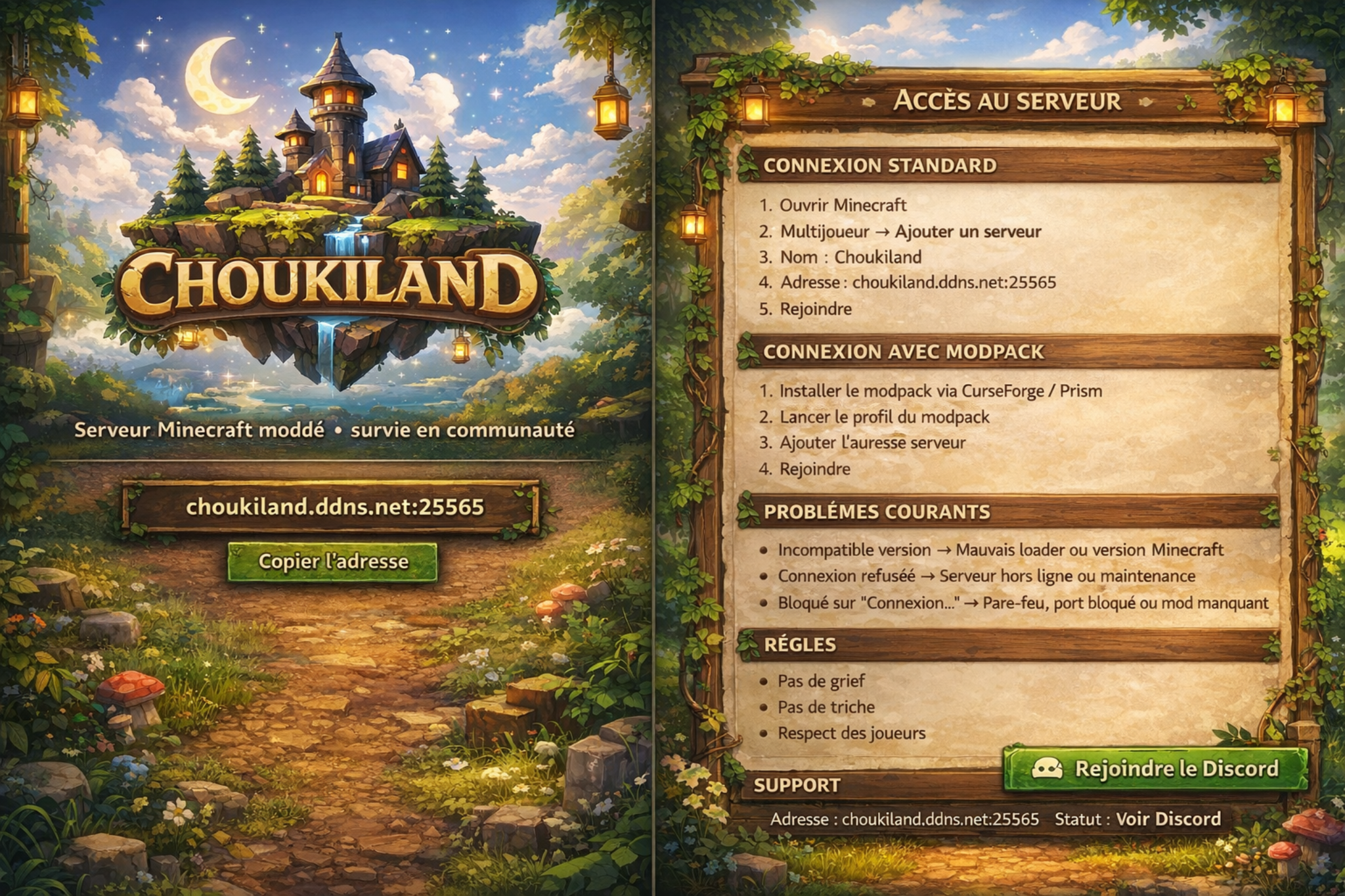 Choukiland — thème jour